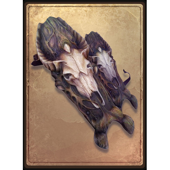 Поножи с черепом козы / Goat Skull Greaves